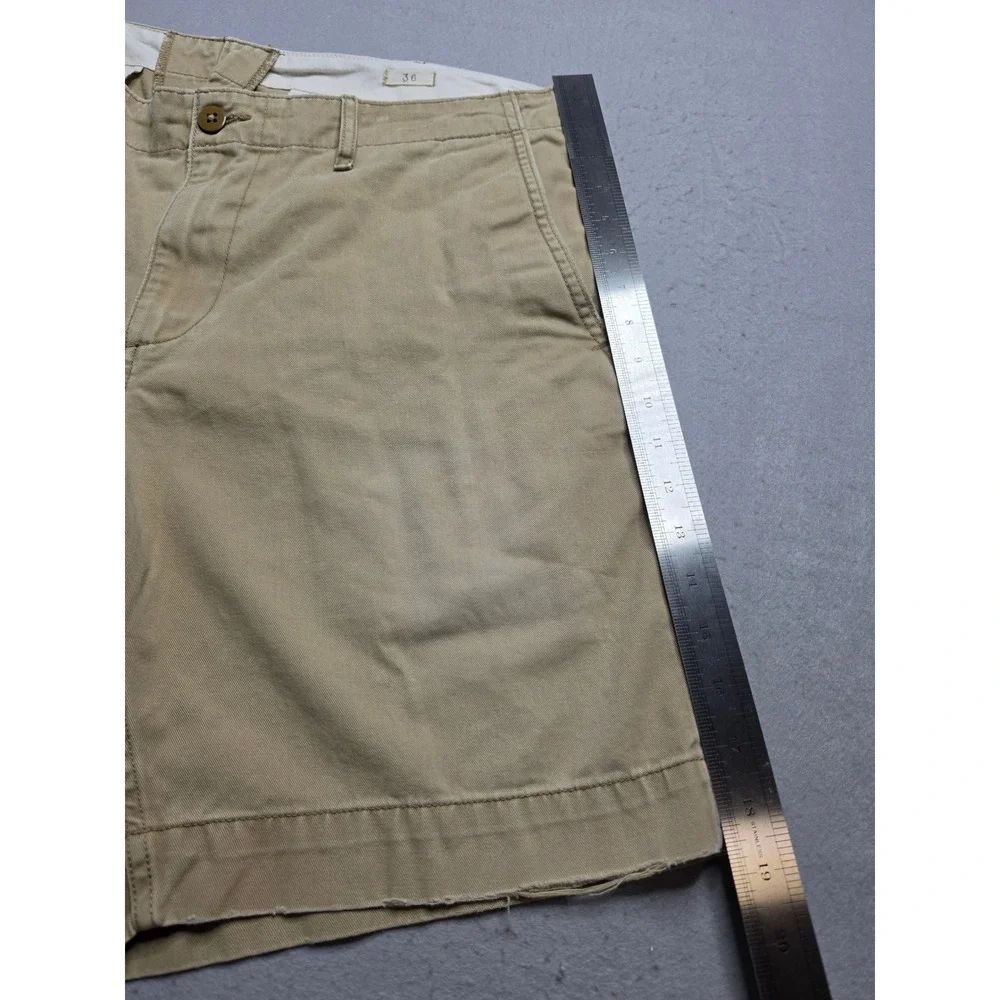 Denim & Supply Ralph Lauren Chino Shorts Mens 36 Khaki Cotton Flat Front Outdoor